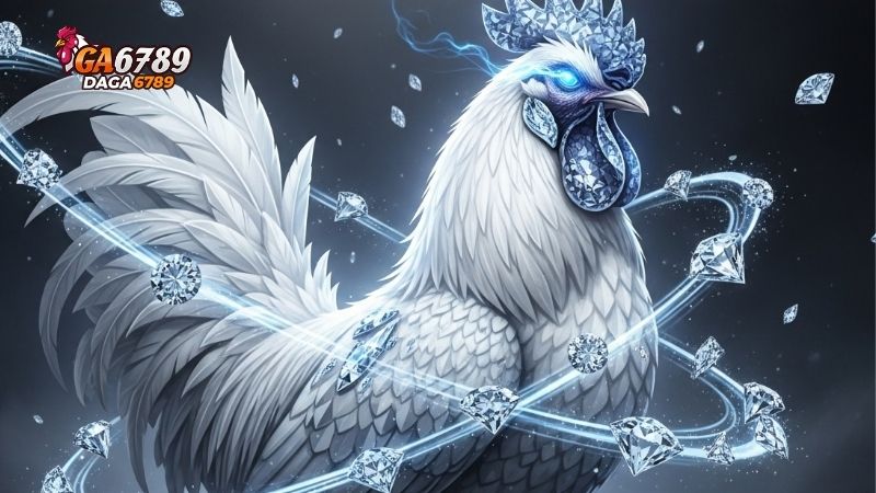 Cách xem sức khỏe và phong độ của gà ô kim cương